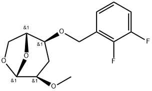 .beta.-D-ribo-Hexopyranose, 1,6-anhydro-3-deoxy-4-O-(2,3-difluorophenyl)methyl-2-O-methyl-