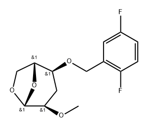 .beta.-D-ribo-Hexopyranose, 1,6-anhydro-3-deoxy-4-O-(2,5-difluorophenyl)methyl-2-O-methyl-