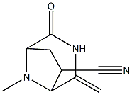 3,8-Diazabicyclo[3.2.1]octane-6-carbonitrile,8-methyl-4-methylene-2-oxo-,exo-(9CI)