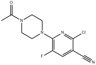6-(4-Acetylpiperazin-1-yl)-2-chloro-5-fluoronicotinonitrile