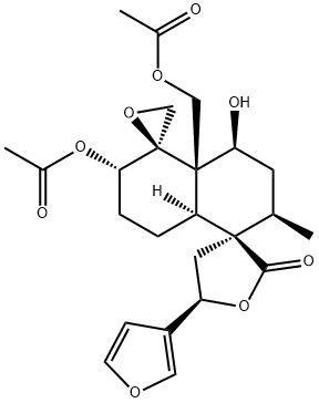 (2'R,3R,5S,5'R)-6'β-Acetoxy-4'aα-acetoxymethyl-5-(3-furanyl)-4'β-hydroxy-2'α-methyl-4,5-dihydrodispiro[furan-3(2H),1'-decalin-5',2''-oxiran]-2-one