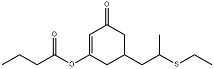 Butyric acid 5-[2-(ethylthio)propyl]-3-oxo-1-cyclohexen-1-yl ester