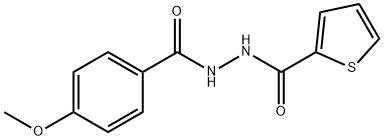 N'-[(4-methoxyphenyl)carbonyl]thiophene-2-carbohydrazide
