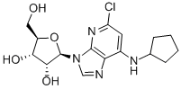 2-CHLORO-N6-CYCLOPENTYL-1-*DEAZAADENOSIN E