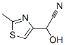 4-Thiazoleacetonitrile,  -alpha--hydroxy-2-methyl-