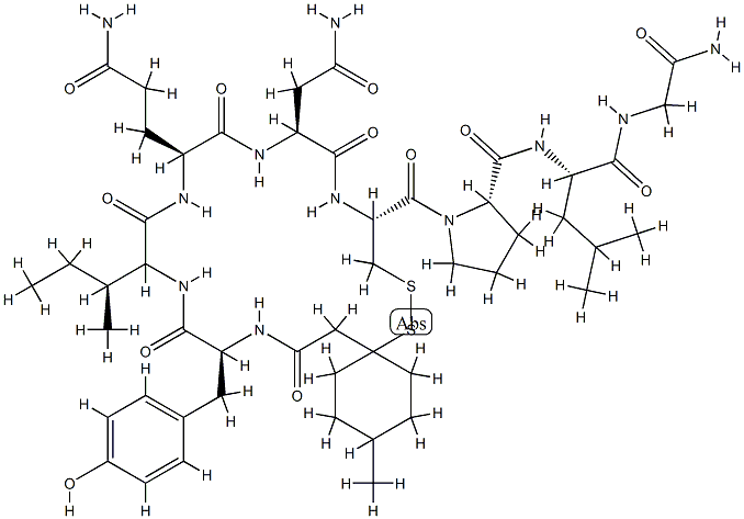oxytocin, 1'-(1'-thio-4'-methylcyclohexane)acetic acid-