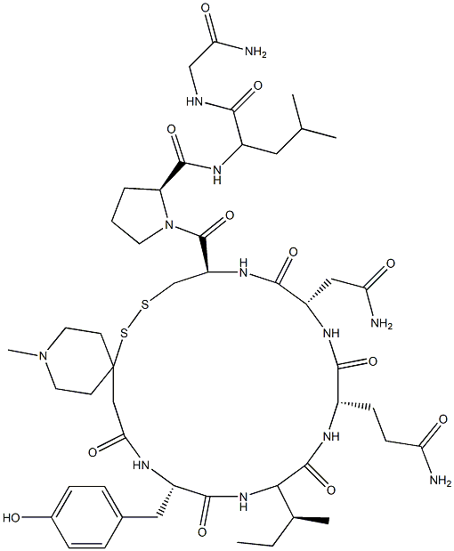oxytocin, 1'-(1'-methyl-4'-thiopiperidine)acetic acid-