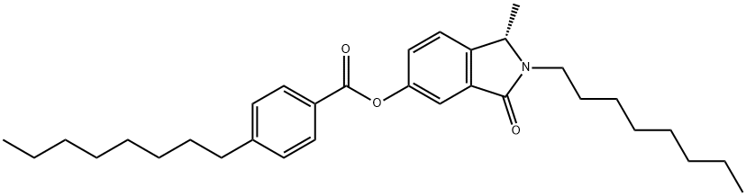 Benzoic acid, 4-octyl-, 2,3-dihydro-1-methyl-2-octyl-3-oxo-1H-isoindol-5-yl ester, (S)- (9CI)