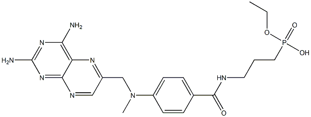 3-[[4-[(2,4-diaminopteridin-6-yl)methyl-methyl-amino]benzoyl]amino]pro pyl-ethoxy-phosphinic acid