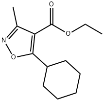 4-Isoxazolecarboxylicacid,5-cyclohexyl-3-methyl-,ethylester(9CI)