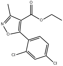 4-Isoxazolecarboxylicacid,5-(2,4-dichlorophenyl)-3-methyl-,ethylester(9CI)