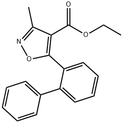 4-Isoxazolecarboxylicacid,5-[1,1-biphenyl]-2-yl-3-methyl-,ethylester(9CI)
