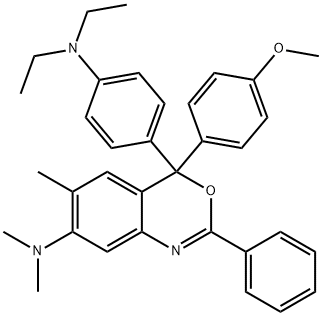 4H-3,1-Benzoxazin-7-amine, 4-4-(diethylamino)phenyl-4-(4-methoxyphenyl)-N,N,6-trimethyl-2-phenyl-