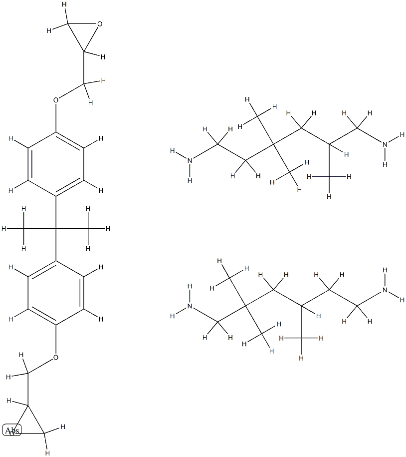 1,6-Hexanediamine, 2,2,4-trimethyl-, polymer with 2,2'-[(1-methylethylidene) bis(4,1-phenyleneoxymethylene)]bis[oxirane] and 2,4,4-trimethyl-1,6-hexanediamine
