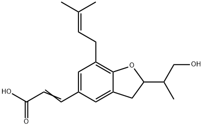 3-[2,3-Dihydro-2-(2-hydroxy-1-methylethyl)-7-(3-methyl-2-butenyl)benzofuran-5-yl]propenoic acid