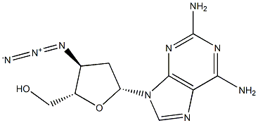 3'-azido-2,6-diaminopurine-2',3'-dideoxyriboside