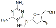 3'-fluoro-2,6-diaminopurine-2',3'-dideoxyriboside