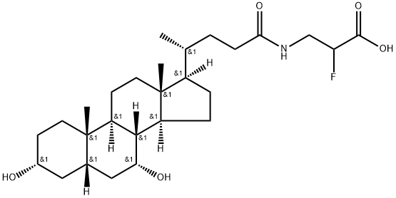 N-chenodeoxycholyl-2-fluoro-beta-alanine