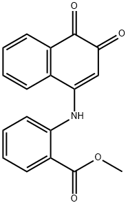 methyl 2-((3,4-dihydro-3,4-dioxo-1-naphthalenyl)amino)benzoate