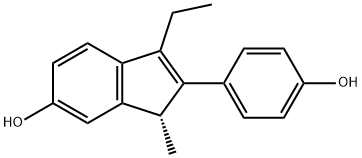 (3R)-1-ethyl-2-(4-hydroxyphenyl)-3-methyl-3H-inden-5-ol