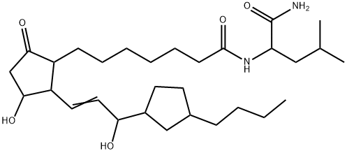 16,18-ethano-20-ethyl-6-oxoprostaglandin E1 leucinamide