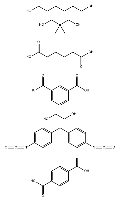 1,3-Benzenedicarboxylic acid polymer with 1,4-benzenedicarboxylic acid,  2,2-dimethyl-1,3-propanediol, 1,2-ethanediol, hexanedioic acid, 1,6-hexanediol and 1,1'-methylenebis [4-isocyanatobenzene], block