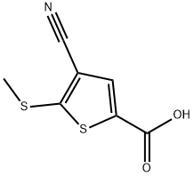 4-氰基-5-(甲硫基)噻吩-2-羧酸