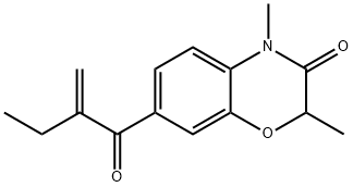 2,4-dimethyl-7-(2-methylene-1-oxobutyl)-2H-1,4-benzoxazin-3(4H)-one