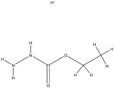 Hydrazinecarboxylic  acid,  ethyl  ester,  conjugate  monoacid  (9CI)