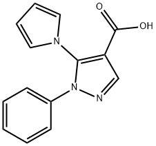 1H-吡唑-4-羧酸,1-苯基-5-(1H-吡咯-1-基)-