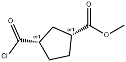 Cyclopentanecarboxylic acid, 3-(chlorocarbonyl)-, methyl ester, cis- (9CI)
