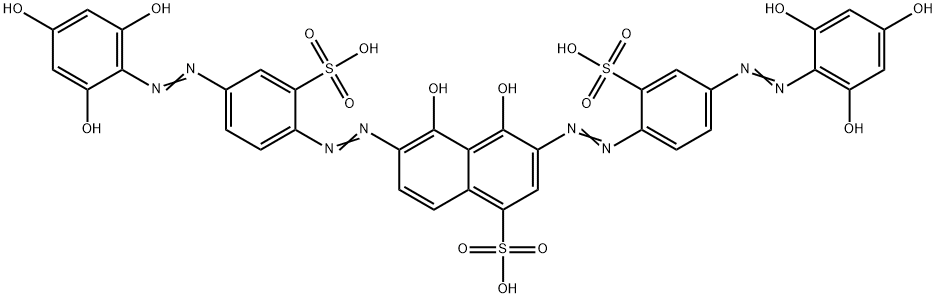 1-Naphthalenesulfonic acid, 4,5-dihydroxy-3,6-bis(2-sulfo-4-((2,4,6-tr ihydroxyphenyl)azo)phenyl)azo)-
