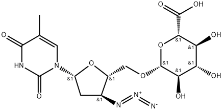 3'-azido-3'-deoxy-5'-O-beta-glucopyranuronosylthymidine