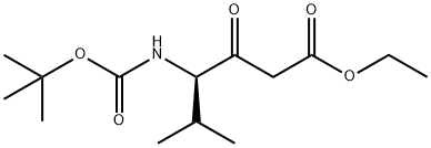 Hexanoic acid, 4-[[(1,1-dimethylethoxy)carbonyl]amino]-5-methyl-3-oxo-, ethyl ester, (4R)-