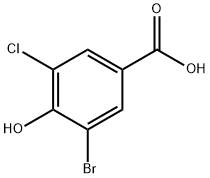 Benzoic acid, 3-bromo-5-chloro-4-hydroxy-