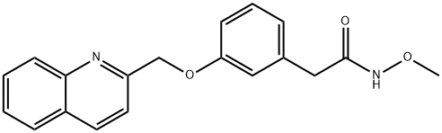 methyl 3-(2-quinolinylmethoxy)benzeneacetohydroxamate