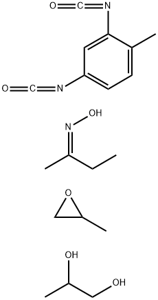 1,2-Propanediol, polymer with 2,4-diisocyanato-1-methylbenzene and methyloxirane, Me Et ketone oxime-blocked