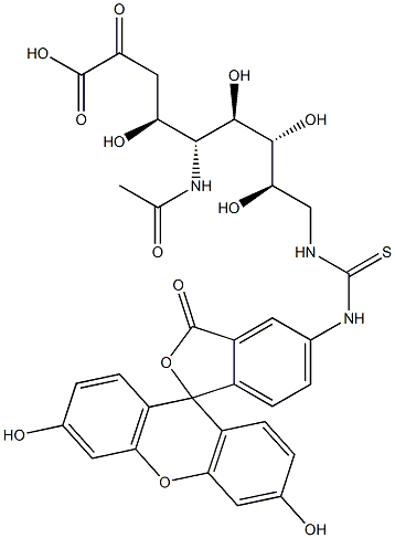 5-acetamido-9-(3-fluoresceinylthioureido)-3,5,9-trideoxy-2-nonulosonsonic acid