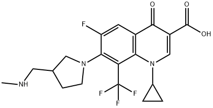 3-Quinolinecarboxylic acid, 1-cyclopropyl-6-fluoro-1,4-dihydro-7-[3-[(MethylaMino)Methyl]-1-pyrrolidinyl]-4-oxo-8-(trifluoroMethyl)-