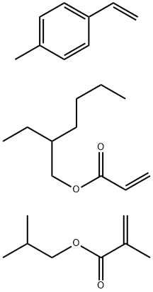 2-Propenoic acid, 2-methyl-, 2-methylpropyl ester, polymer with 1-ethenyl-4-methylbenzene and 2-ethylhexyl 2-propenoate