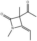 2-Azetidinone, 3-acetyl-4-ethylidene-1,3-dimethyl-, (Z)- (9CI)
