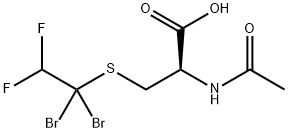 N-acetyl-S-(1,1-dibromo-2,2-difluoroethyl)-1-cysteine