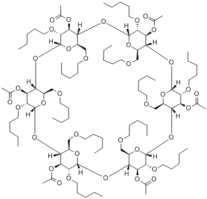 Hexakis-(2,6-di-O-pentyl-3-O-acetyl)-alpha-Cyclodextrin