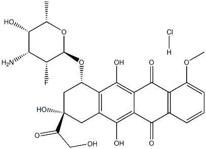 7(O)-(3-amino-2,3,6-trideoxy-2-fluorotalopyranosyl)adriamycinone