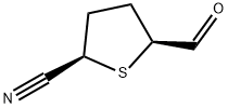 2-Thiophenecarbonitrile, 5-formyltetrahydro-, cis- (9CI)