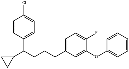 4-[4-(4-chlorophenyl)-4-cyclopropyl-butyl]-1-fluoro-2-phenoxy-benzene