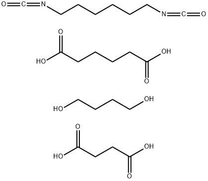 聚(1,4-亚丁基己二酸酯-CO-1,4-亚丁基琥珀酸酯),使用 1,6-二异氰酸己烷扩展