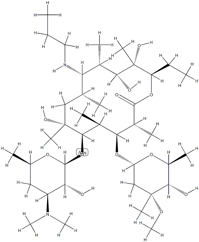 9-N-(1-propyl)erythromyclamine
