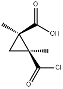 Cyclopropanecarboxylic acid, 2-(chlorocarbonyl)-1,2-dimethyl-, cis- (9CI)