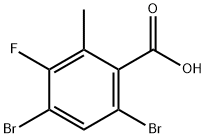 2-甲基-3-氟-4,6-二溴苯甲酸